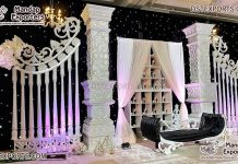 Modern Roman Style Wedding Stage Decor Modern Roman Style Wedding Stage Decor