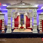 Modern Style Bollywood Wedding White Mandap