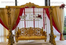Royal Golden Look Wedding Stage Swing Royal Golden Look Wedding Stage Swing