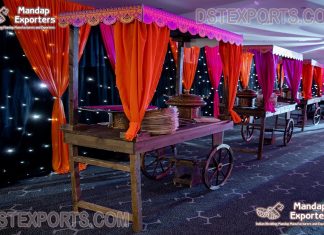 Stylish Food Cart For Luxury Wedding Decor Stylish Food Cart For Luxury Wedding Decor