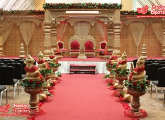 Traditional Big Fat Wedding Mandap Set Traditional Big Fat Wedding Mandap Set