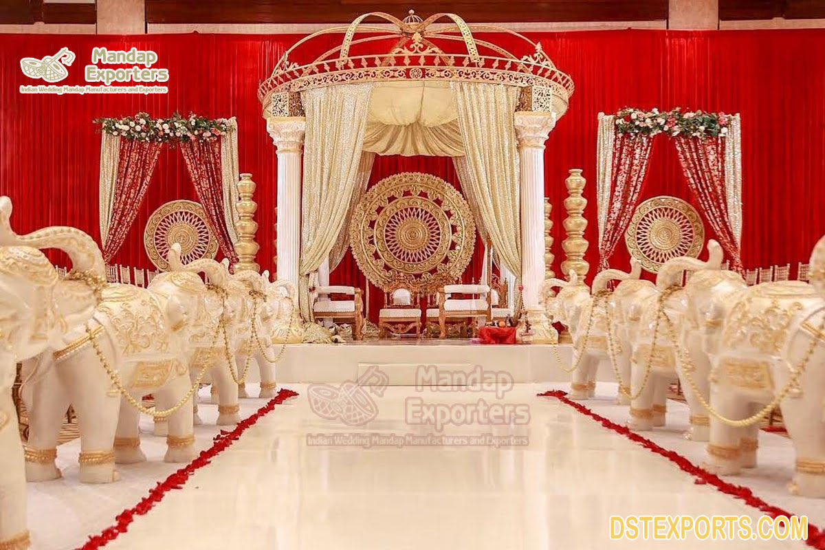 Traditional Indian Roman Pillar Mandap