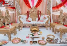 Traditional Wedding Mandap Wooden Furniture Set Traditional Wedding Mandap Wooden Furniture Set