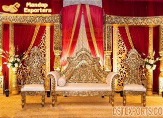 Wedding Maharaja look Bride Groom Sofa Set Wedding Maharaja look Bride Groom Sofa Set
