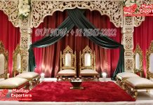 Beautiful Carved Low Seating Vidhi Mandap Chairs Beautiful Carved Low Seating Vidhi Mandap Chairs