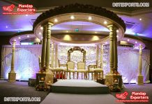 Exclusive Wedding Double Pole Fiber Mandap Exclusive Wedding Double Pole Fiber Mandap