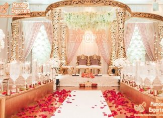 Gorgeous King Queen Wedding Mandap Setup Gorgeous King Queen Wedding Mandap Setup