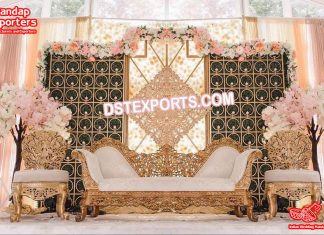 Ravishing Wedding Stage Candle Backdrop
