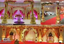 Srilankan Wedding Swan Style Mandap Stage