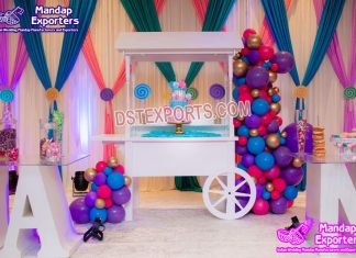 Stunning Birthday Parties Decor Candy Cart