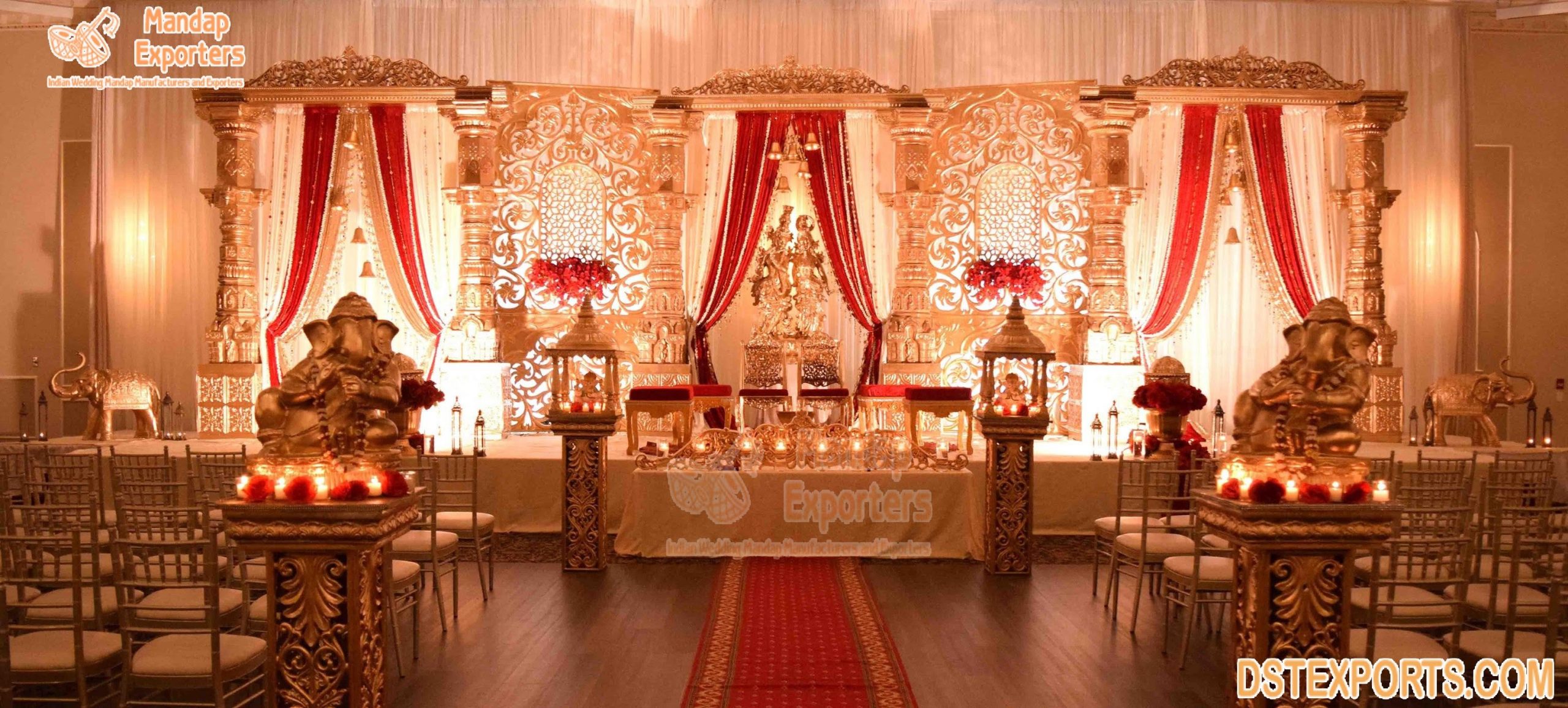 Tamilian Indian Wedding Stage Decoration