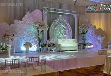 Trending White Theme Reception Stage Ideas Trending White Theme Reception Stage Ideas
