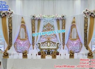 Classic Southern Style Reception Stage Setup Classic Southern Style Reception Stage Setup