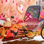 Colorful Wedding Rickshaw For Bridal Entry