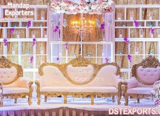 Designer Hand Carved Wedding Stage Furniture Designer Hand Carved Wedding Stage Furniture