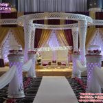 Elegant Wedding Diamond Pillar Mandap Spain