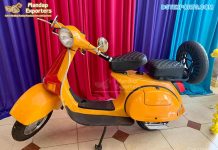 Indian Wedding Photobooth Decor with Scooter