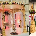 South Indian Wedding Wooden Lotus Mandap