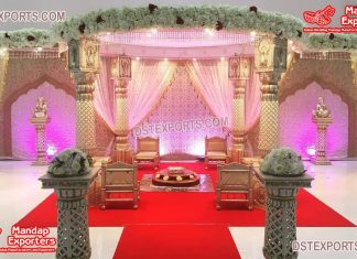 Stunning Royal Palace Wedding FRP Mandap Decor Stunning Royal Palace Wedding FRP Mandap Decor