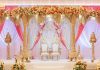 Elephant Base Pillar Wooden Mandap Setup Elephant Base Pillar Wooden Mandap Setup