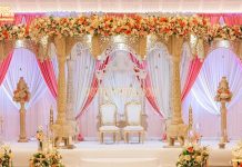 Elephant Base Pillar Wooden Mandap Setup Elephant Base Pillar Wooden Mandap Setup