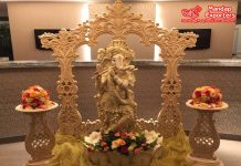 Ganesha Themed Wedding Entry Decoration Setup Ganesha Themed Wedding Entry Decoration Setup