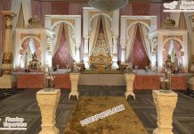 Royal King Queen Indian Wedding Stage Setup Royal King Queen Indian Wedding Stage Setup