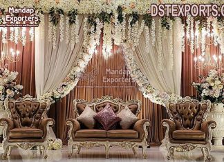 Silver Finish Maharaja Sofa Set For Wedding Silver Finish Maharaja Sofa Set For Wedding