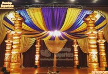 Traditional Dev Pillars Wedding Mandap Setup Traditional Dev Pillars Wedding Mandap Setup