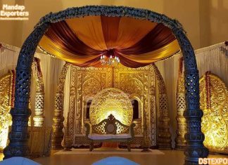 Traditional Elephant Trunk Pillar Mandap Decoration Traditional Elephant Trunk Pillar Mandap Decoration