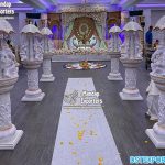 White Ganesha Style Aisleways For Wedding