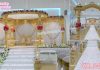 Asian Wedding Wooden Round Mandap with Gate Asian Wedding Wooden Round Mandap with Gate