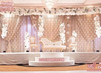 Luxury Wedding Candlelit Stage Decoration Luxury Wedding Candlelit Stage Decoration