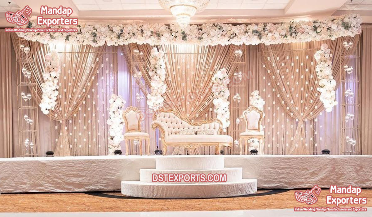Luxury Wedding Candlelit Stage Decoration