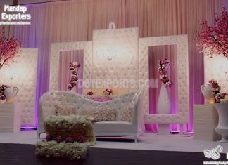 Modern Wedding Stage Leather Backdrop Frames Modern Wedding Stage Leather Backdrop Frames (high) Prominent Designed Wedding Stage Frames (hig