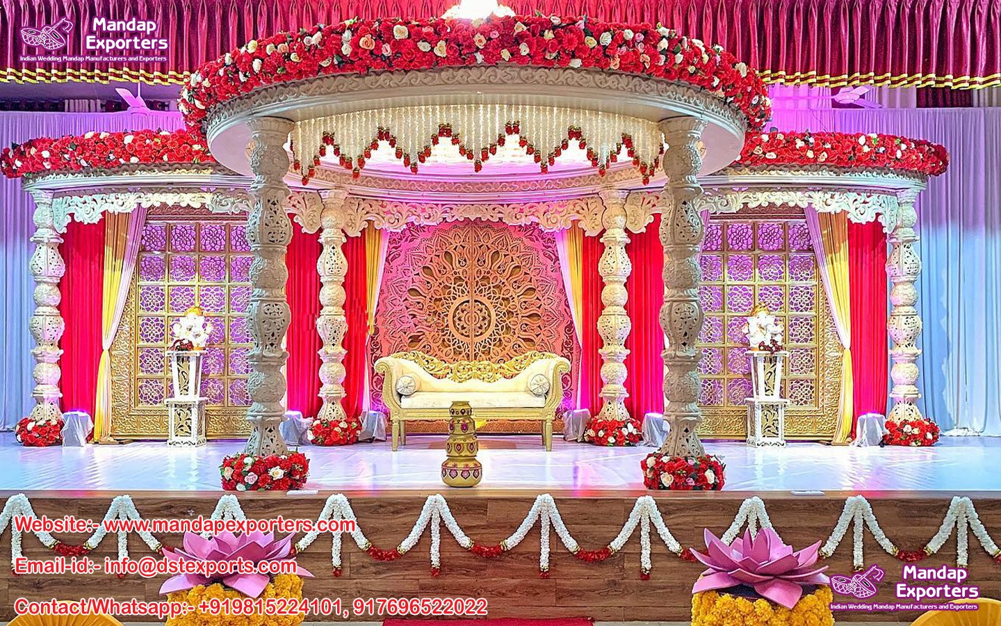 Modern Wooden Wedding Mandap Designs UK