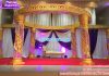 Srilankan Wedding Golden Crystal Mandapam