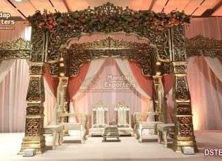 Stunning Bollywood Pillar Mandap For Wedding Stunning Bollywood Pillar Mandap For Wedding