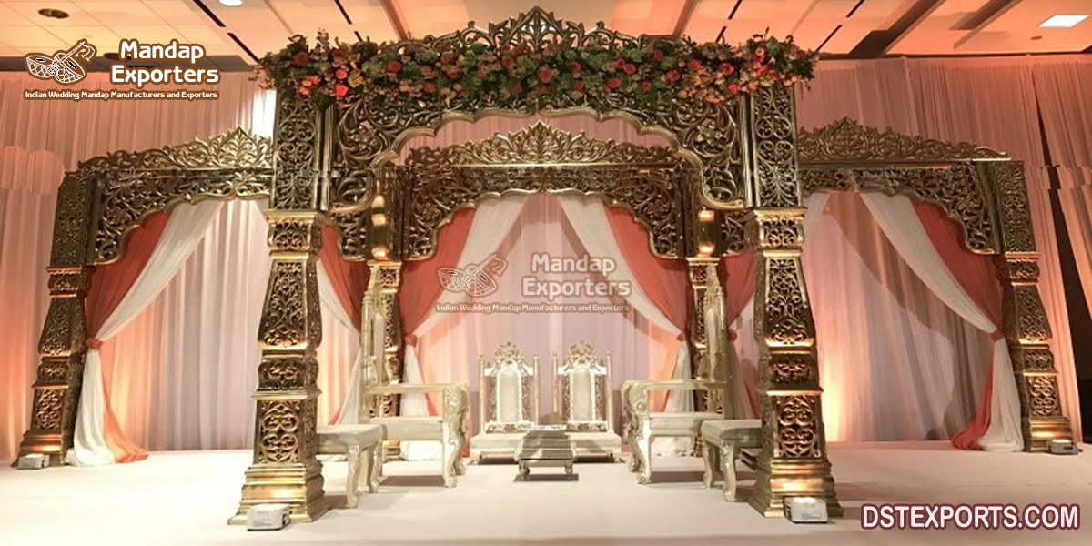 Stunning Bollywood Pillar Mandap For Wedding