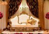 Traditional Golden Couch For Wedding Stage Traditional Golden Couch For Wedding Stage