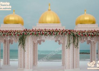 Beautiful Beach Wedding Mandap Decoration Beautiful Beach Wedding Mandap Decoration