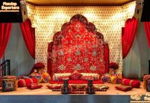 Best Mehndi Stage Arch Style Backdrop Curtains Best Mehndi Stage Arch Style Backdrop Curtains