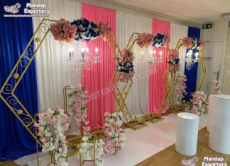 Hexagon Shaped Metal Frames For Wedding Decor Hexagon Shaped Metal Frames For Wedding Decor
