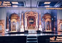 Traditional Maharaja Style Wedding Stage Traditional Maharaja Style Wedding Stage