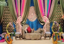 Attractive Colorful Punjabi Theme Mehndi Night Stage Attractive Colorful Punjabi Theme Mehndi Night Stage