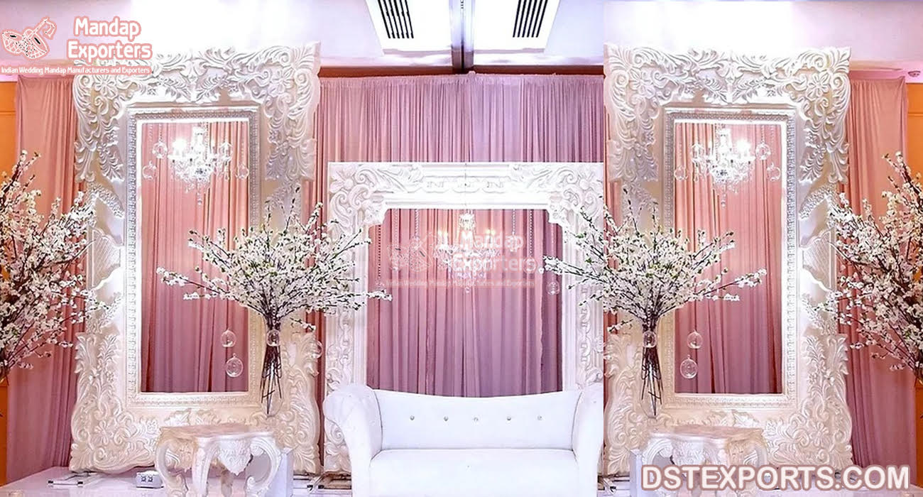 Exclusive Wedding Stage Backdrop Frames Setup