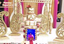 FRP Paisleys For Wedding Reception Stage FRP Paisleys For Wedding Reception Stage