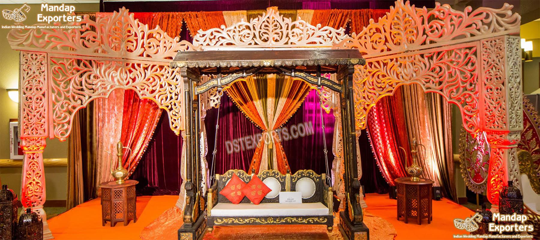 Grand Bollywood Look Wedding Reception Stage