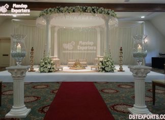 Impressive Indoor Wedding Roman Pillar Mandap Impressive Indoor Wedding Roman Pillar Mandap