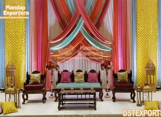Indian Wedding Mehndi Stage Decoration Indian Wedding Mehndi Stage Decoration